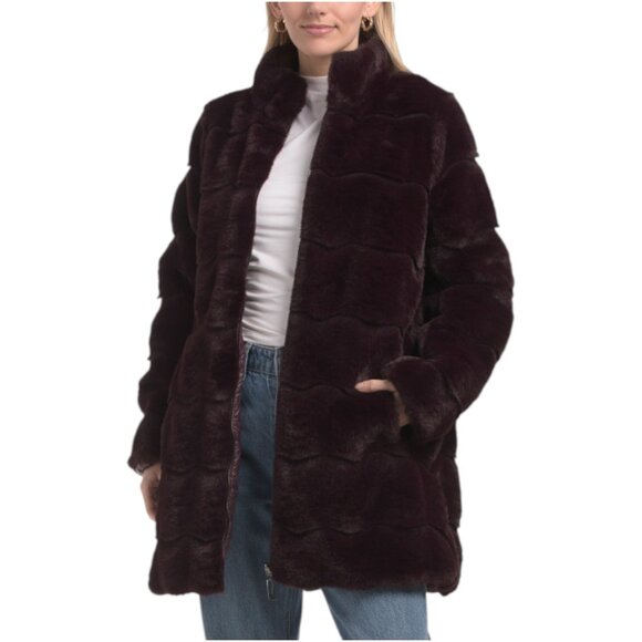 VIA SPIGA Wavy Reversible Coat - Picture 1 of 3